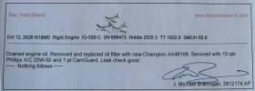 Cited logbook page