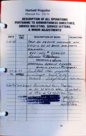 Cited logbook page