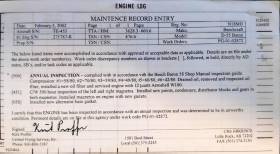 Cited logbook page